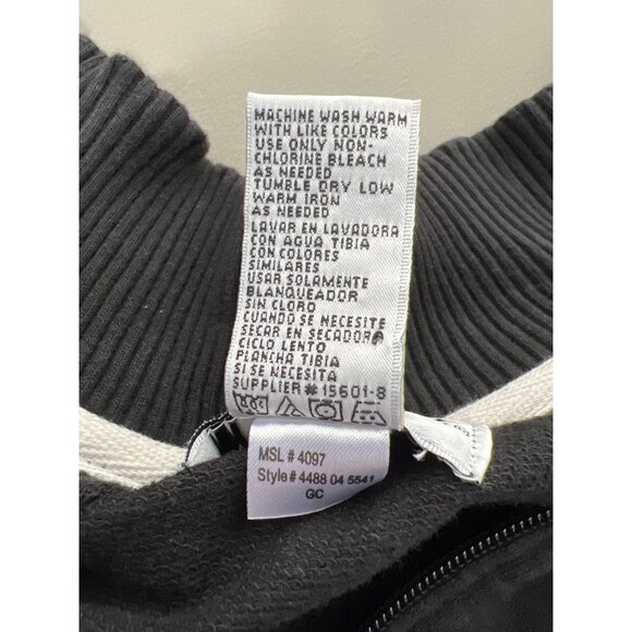 NYL New York Laundry Track Jacket Size Medium Petite Full Zip Mock Neck Active - Picture 4 of 6